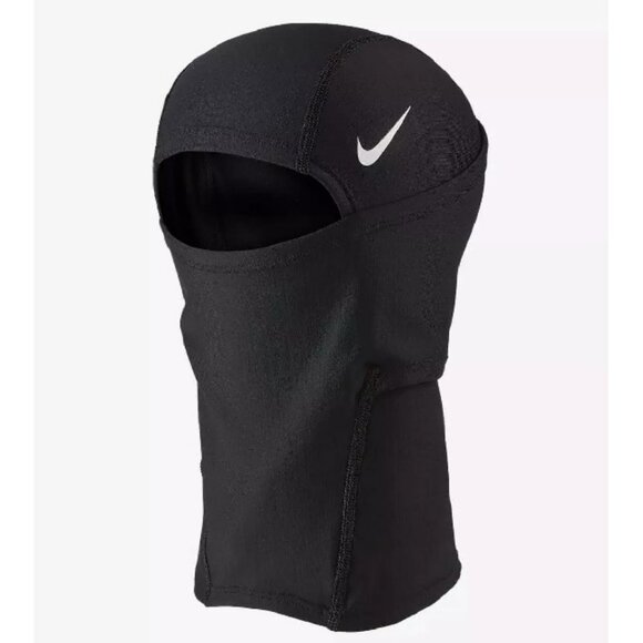 NIKE PRO THERMA HYPERWARM HOOD SKI MASK BLACK NEW - Picture 2 of 2